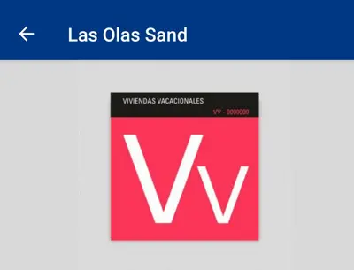 Certificado, premio, señal o documento que está expuesto en Las Olas Sand