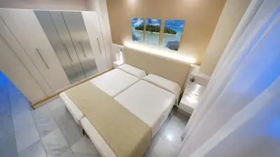 Cama o camas de una habitación en Bull Eugenia Victoria & SPA