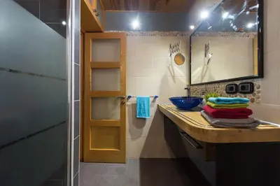 Una cocina o zona de cocina en Las Salinas House