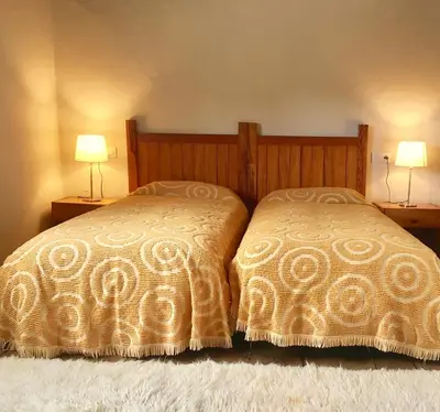 Cama o camas de una habitación en Casa Del Caminero En Tejeda