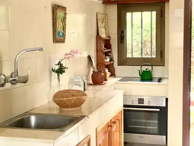 Una cocina o zona de cocina en Casa Del Caminero En Tejeda