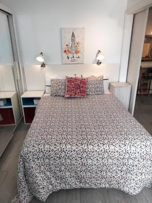 Cama o camas de una habitación en Apartamento Toñi