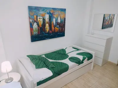 Cama o camas de una habitación en Aqui te Espero