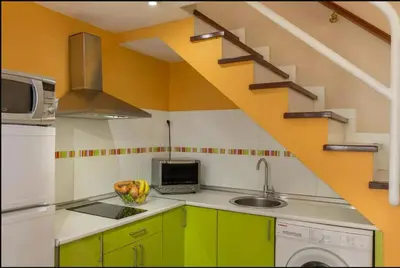 Una cocina o zona de cocina en Bungalow DUNA FLOR VERDE Maspalomas