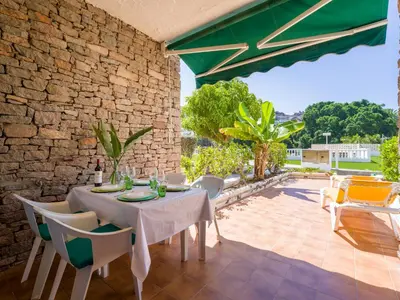 Un balcón o terraza de Bungalows Caribe
