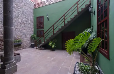 Jardín al aire libre en Hotel Emblemático Arucas