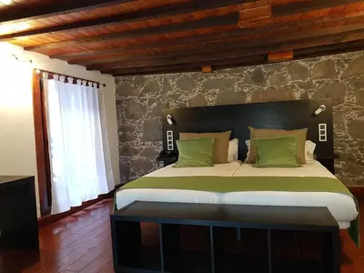Cama o camas de una habitación en Hotel Emblemático Arucas