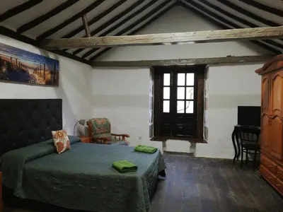 Cama o camas de una habitación en Casa rural el Burro