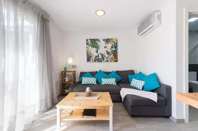 Zona de estar de Bungalow en Maspalomas