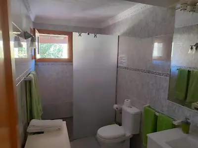Un baño de Casa Reyes Fataga Apta Reyes