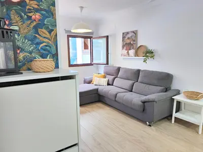 Zona de estar de Almeida Deluxe - 200 metres from Las Canteras beach