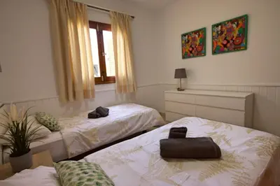 Cama o camas de una habitación en Precioso Bungalow 11 by CASAS COCODRILO
