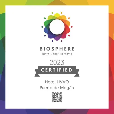 Certificado, premio, señal o documento que está expuesto en Hotel LIVVO Puerto de Mogán