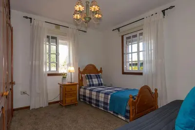 Cama o camas de una habitación en Villa Los Almendros
