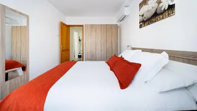 Cama o camas de una habitación en Armonía Beach 17