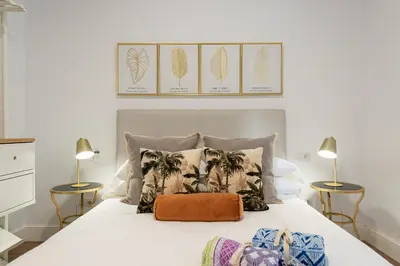 Cama o camas de una habitación en City, Sun and Living