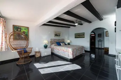 Cama o camas de una habitación en Villa Coki Deluxe - First line of the beach