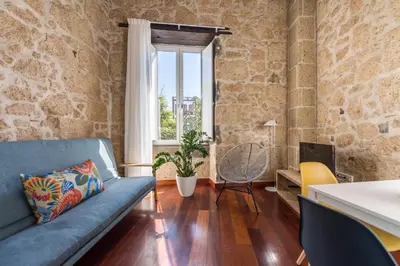 Zona de estar de Cathedral Suites