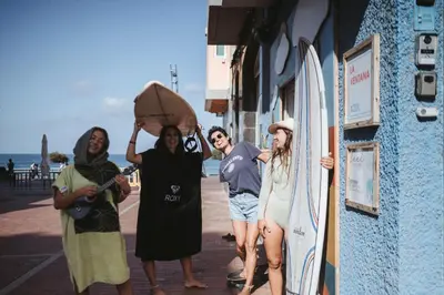 Clientes alojados en La Ventana Azul Surf Hostel