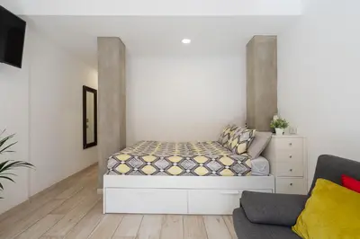 Cama o camas de una habitación en Candy Box Las Canteras