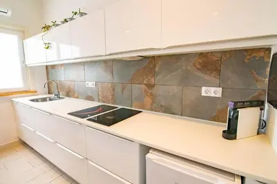 Una cocina o zona de cocina en Mexico Suite- Private terrace. Air conditioned