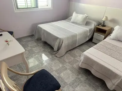 Cama o camas de una habitación en Casa Toni y Thais