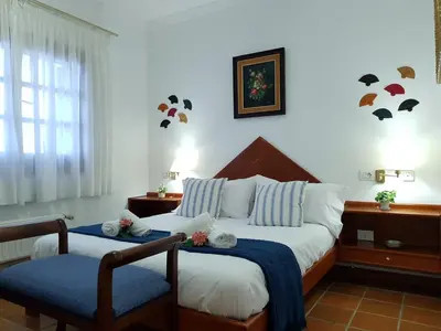 Cama o camas de una habitación en Teresita High Views with private pool
