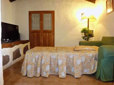 Cama o camas de una habitación en Casa Rural El Palmeral del Valle