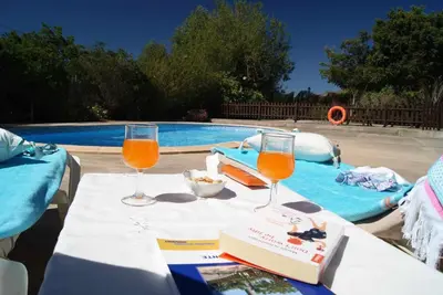 Piscina en o cerca de Casa rural El Olivar - La Oliva