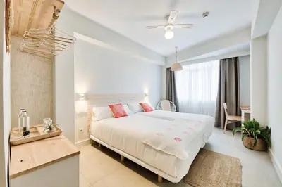 Cama o camas de una habitación en Maresía Canteras Urban Hotel