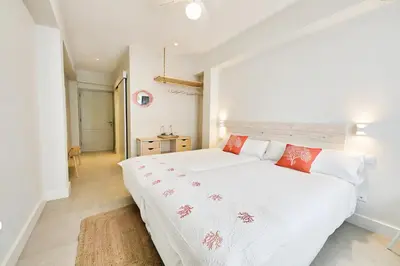 Cama o camas de una habitación en Maresía Canteras Urban Hotel