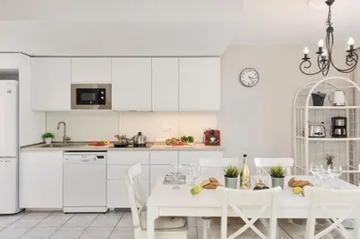 Una cocina o zona de cocina en Bungalow Pasito Blanco Marina Port 4 by VillaGranCanaria