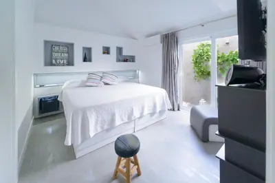Cama o camas de una habitación en Villa Palmera