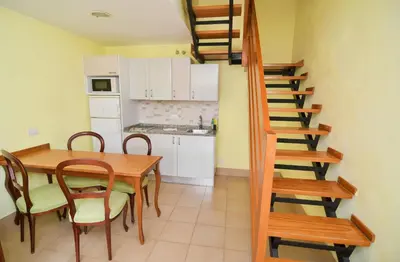 Una cocina o zona de cocina en Playamar Bungalows