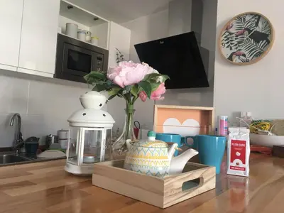 Una cocina o zona de cocina en Sunny Apartment Puerto Rico