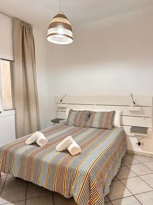 Cama o camas de una habitación en Marazul Canteras