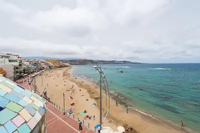 Plano de Sunrise-Sunset Amazing Seaviews Las Canteras Beach
