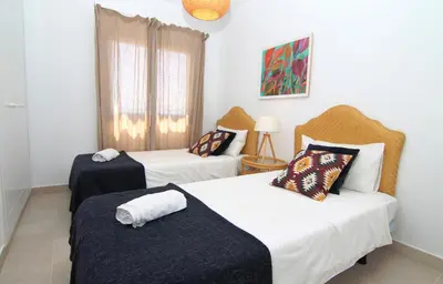 Cama o camas de una habitación en Bahia Meloneras