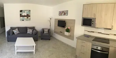 Una cocina o zona de cocina en Billy's Las Rocas Apt Playa de Mogan with pool access