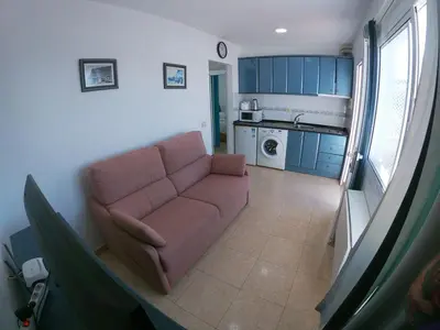 Una cocina o zona de cocina en Apartamentos Ernesto