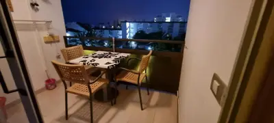 Un balcón o terraza de nikis Flat
