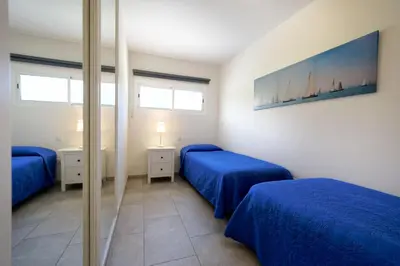 Cama o camas de una habitación en Apartments Vistamar