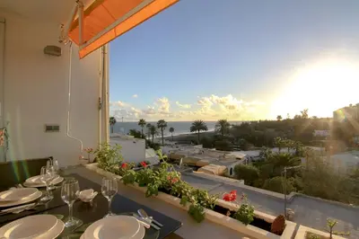 Un balcón o terraza de Magical Sea View Accommodation Gran Canaria