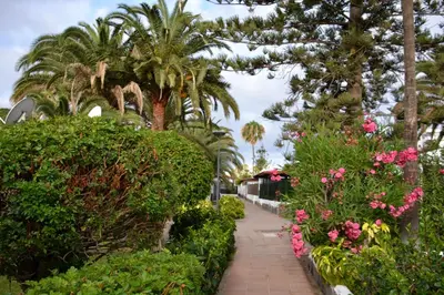 Jardín al aire libre en Bungalow en Playa del Ingles