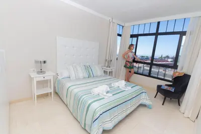 Cama o camas de una habitación en Villa Amadores n6