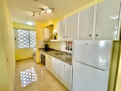 Una cocina o zona de cocina en Las Olas Mar