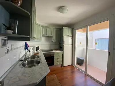 Una cocina o zona de cocina en Apartamento con vistas