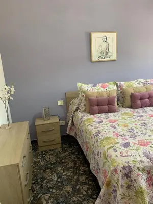 Cama o camas de una habitación en Vacacional Tegueste 1ºA