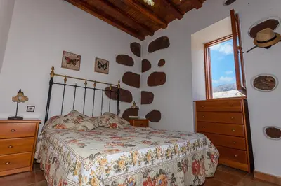 Cama o camas de una habitación en Casa Rural La Casa Baja