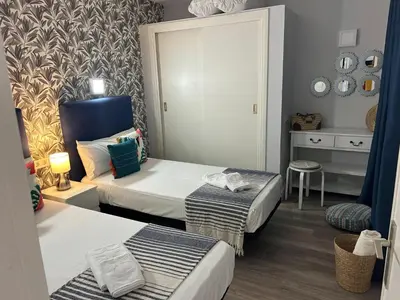 Cama o camas de una habitación en TC Bungalow Melocotones 15